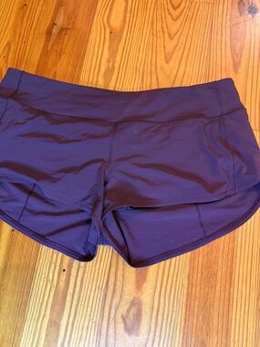 lululemon athletica Plum Performance Running Shorts